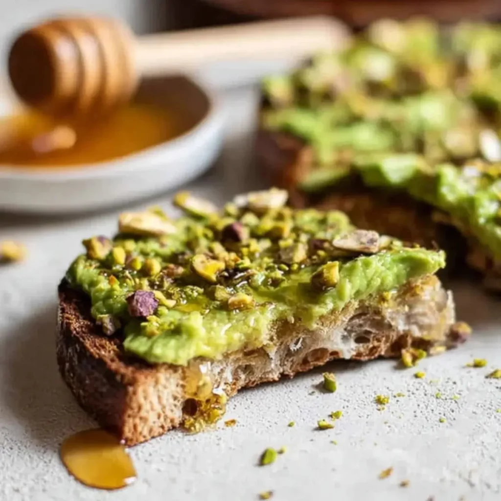 Avocado Toast with Honey and Pistachios