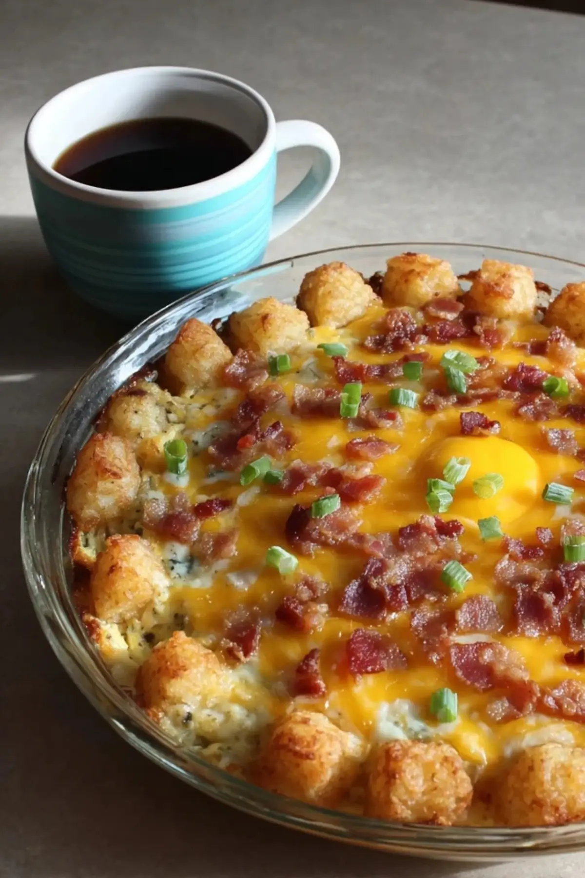 Bacon, Egg, and Tater Tot Casserole