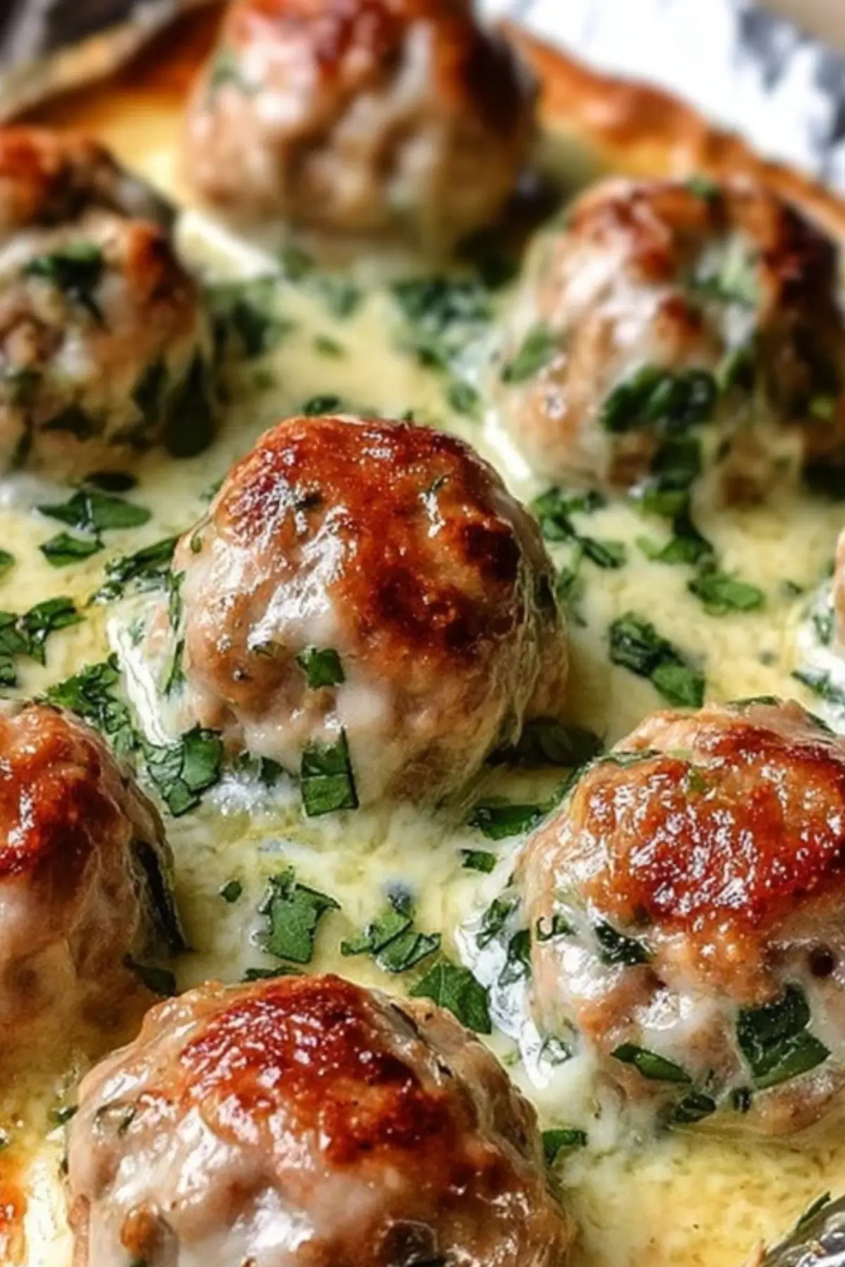 Baked Chicken Ricotta Meatballs