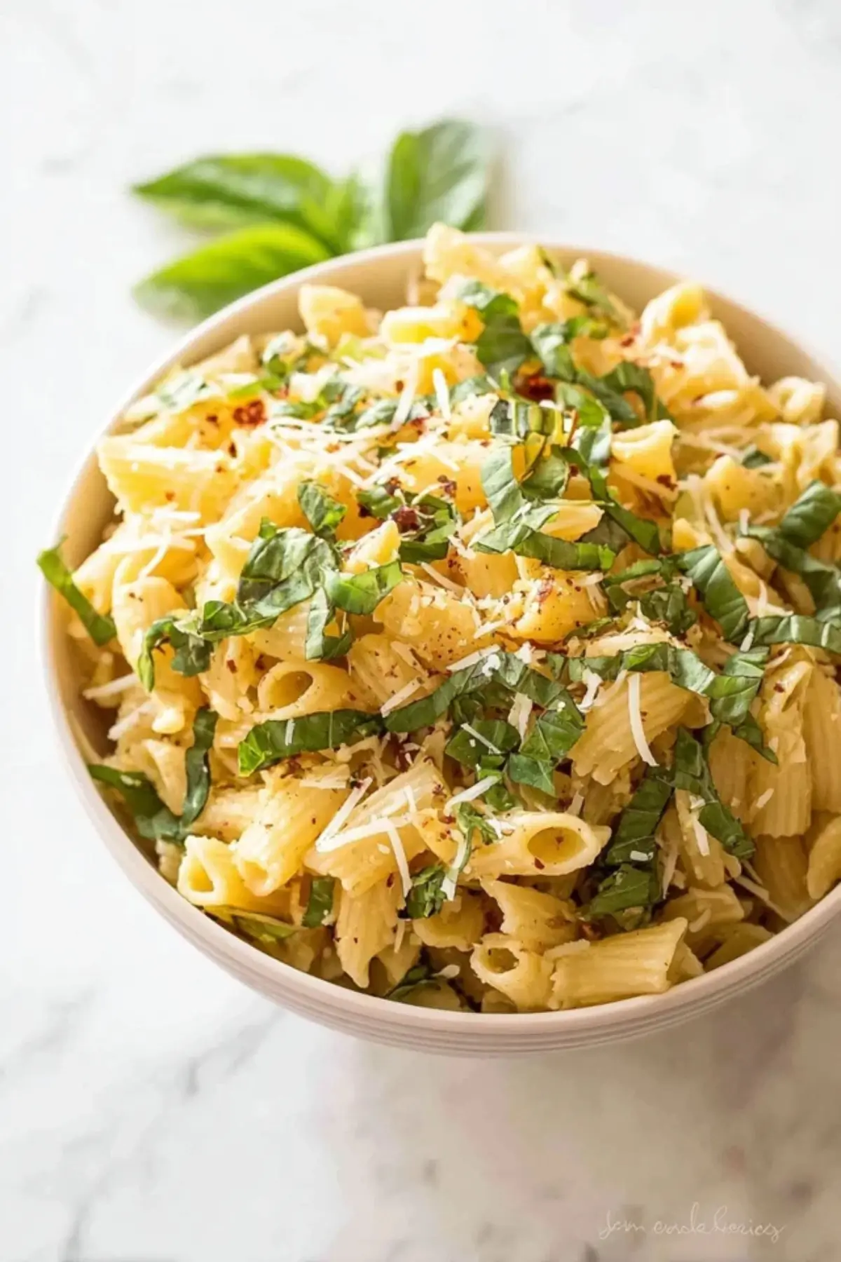 Basil Lemon Pasta Salad