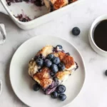 Overnight Blueberry French Toast Casserole