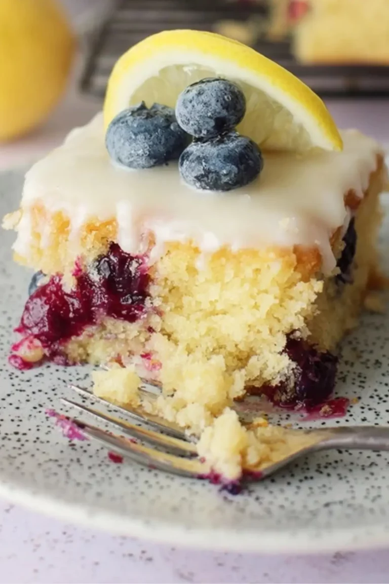 Lemon Blueberry Sheet Cake