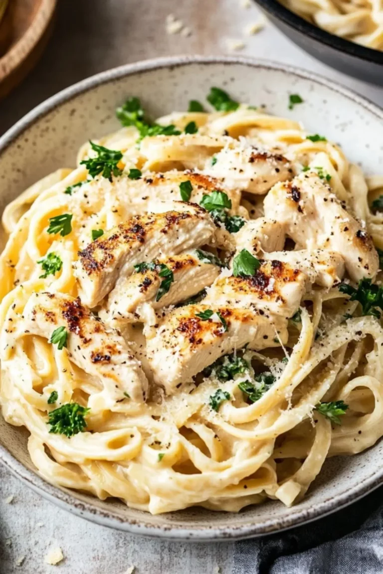 Low Calorie Chicken Alfredo