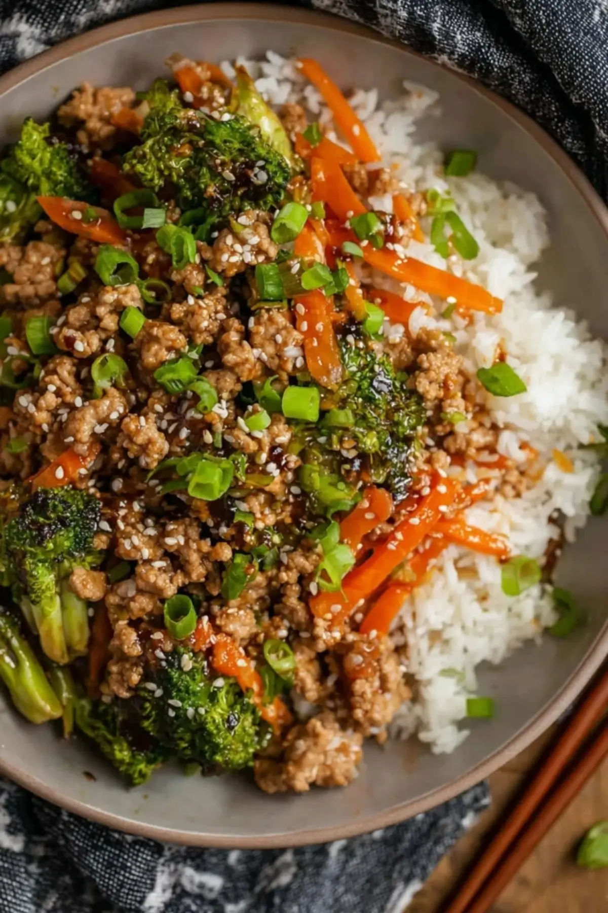 Ground Turkey Teriyaki Stir Fry