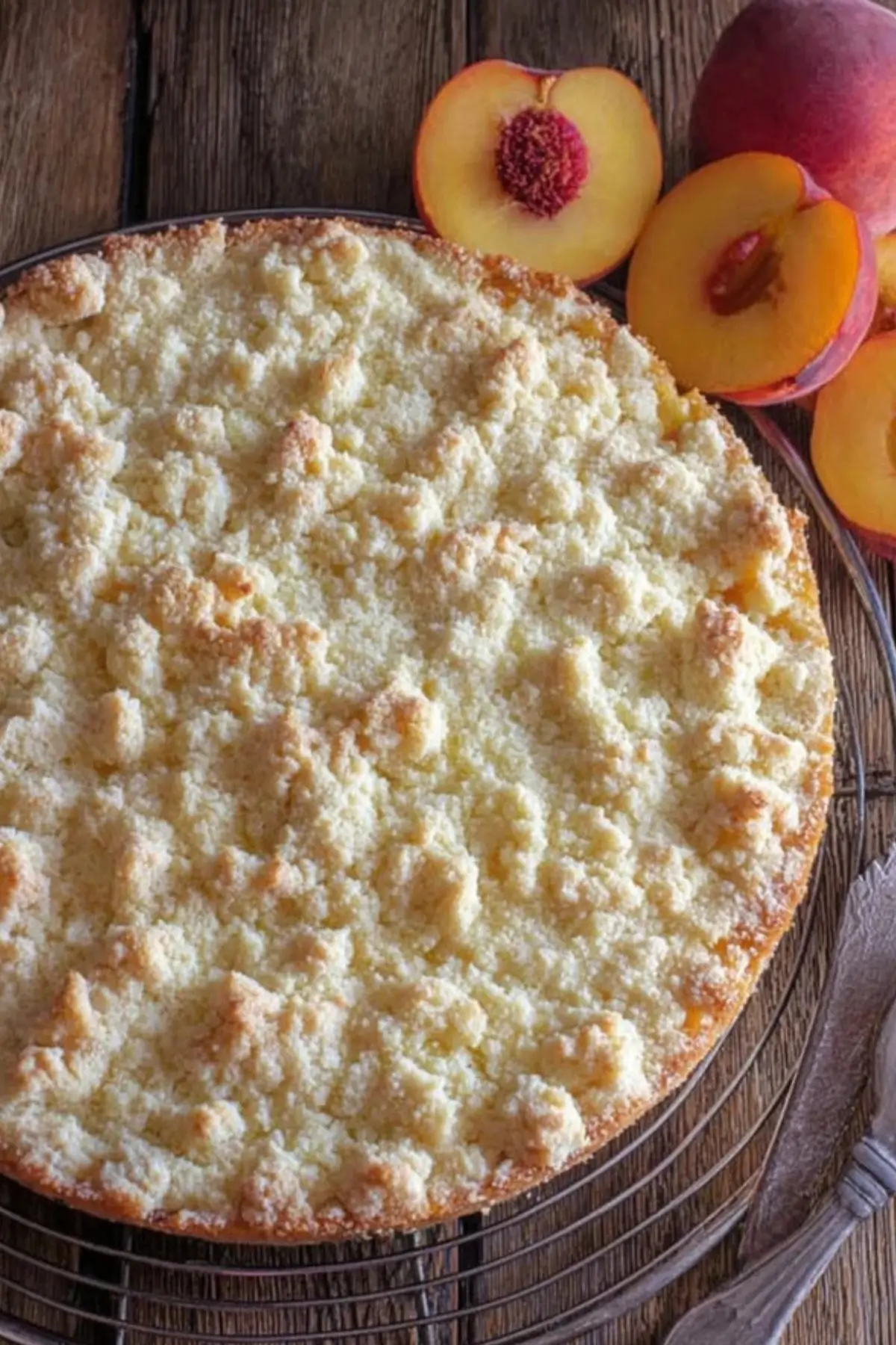 Italian Peach Crumb Cake