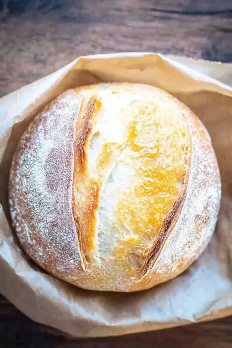 No Knead Sourdough Bread