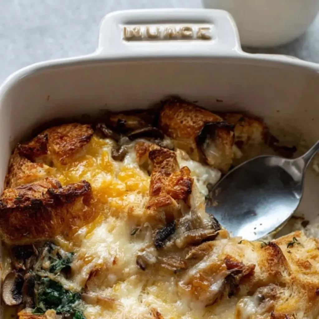 Overnight Croissant Breakfast Bake.