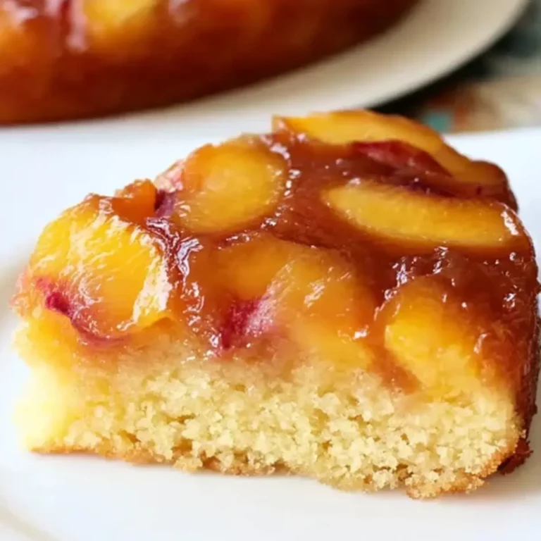 Peach Upside-Down Cake Recipe