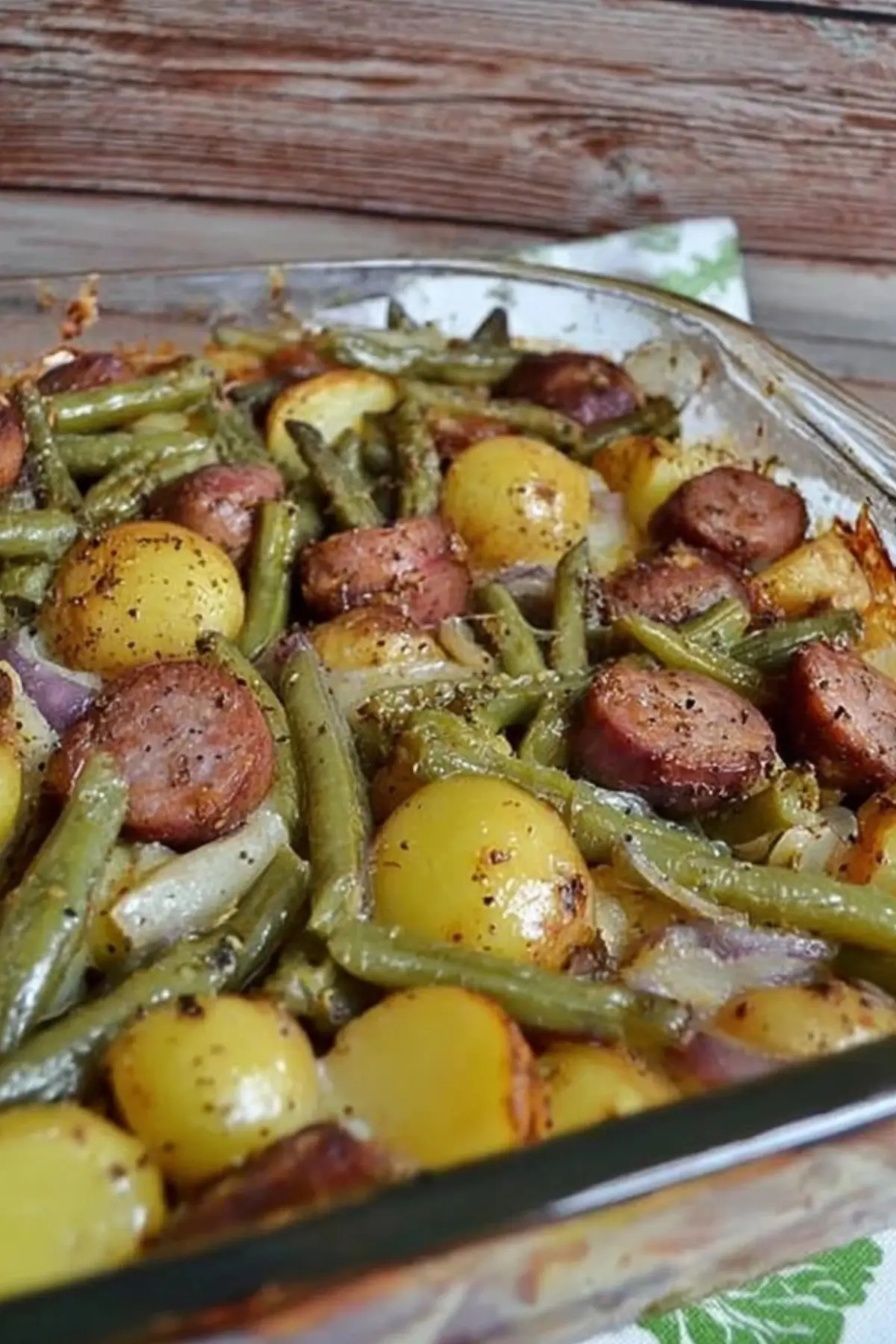 Sausage Green Bean Potato Casserole