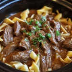 Slow Cooker Beef and Noodles