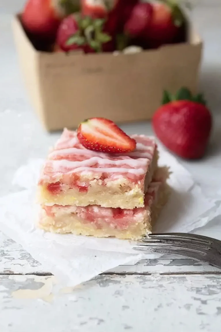 Strawberry Lemon Blondies