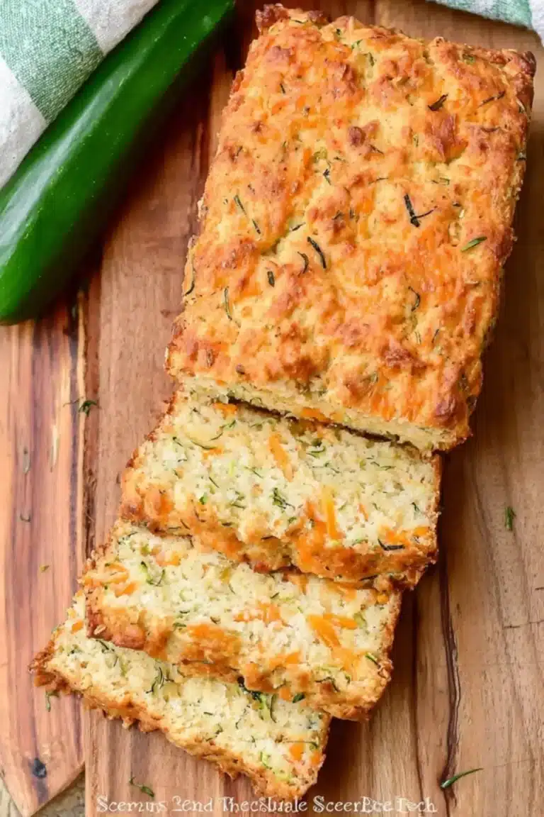 Zucchini Cheddar Cheese Herb Beer Bread