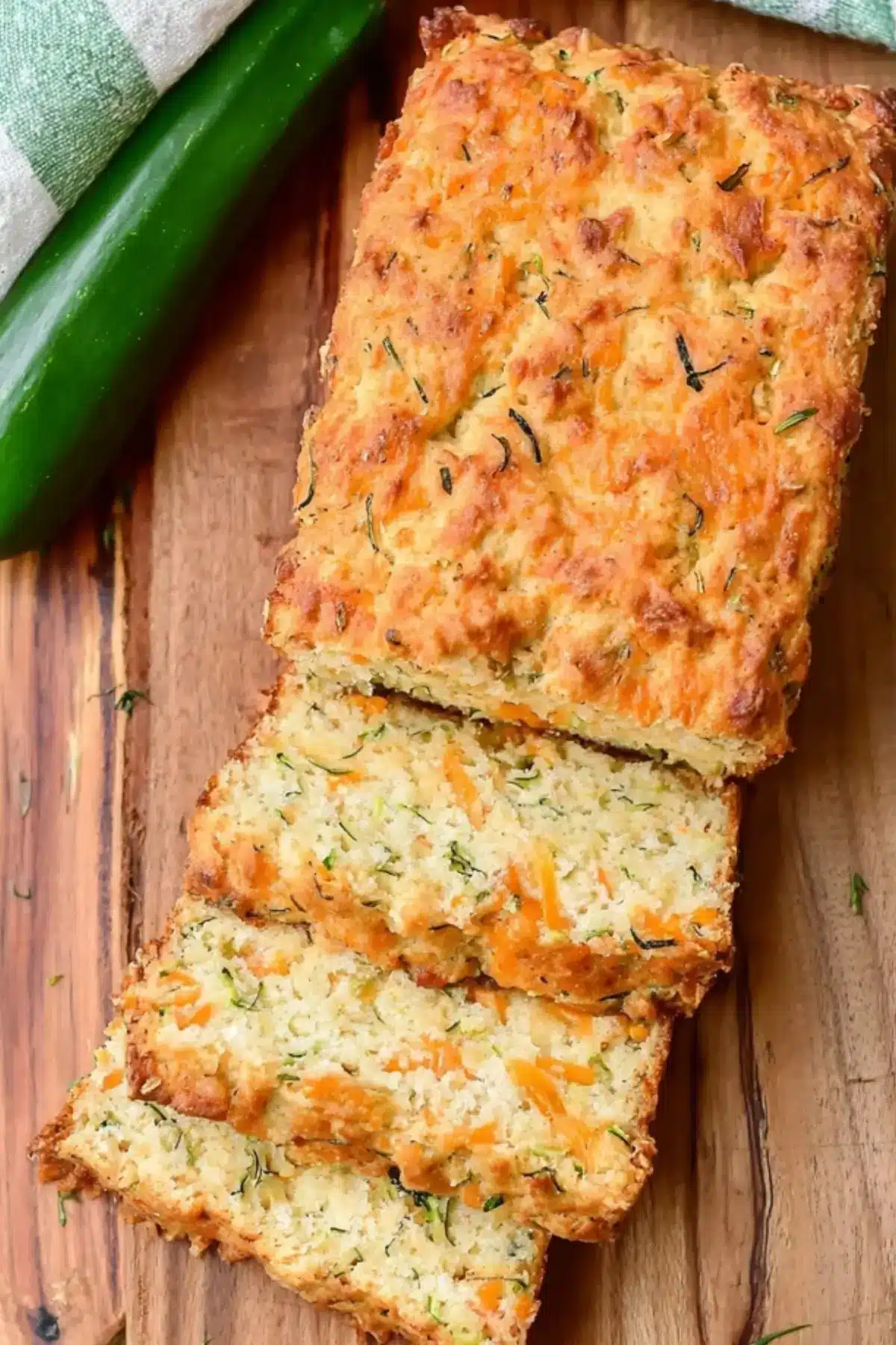 Zucchini Cheddar Cheese Herb Beer Bread