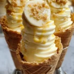 banana pudding cheesecake cones