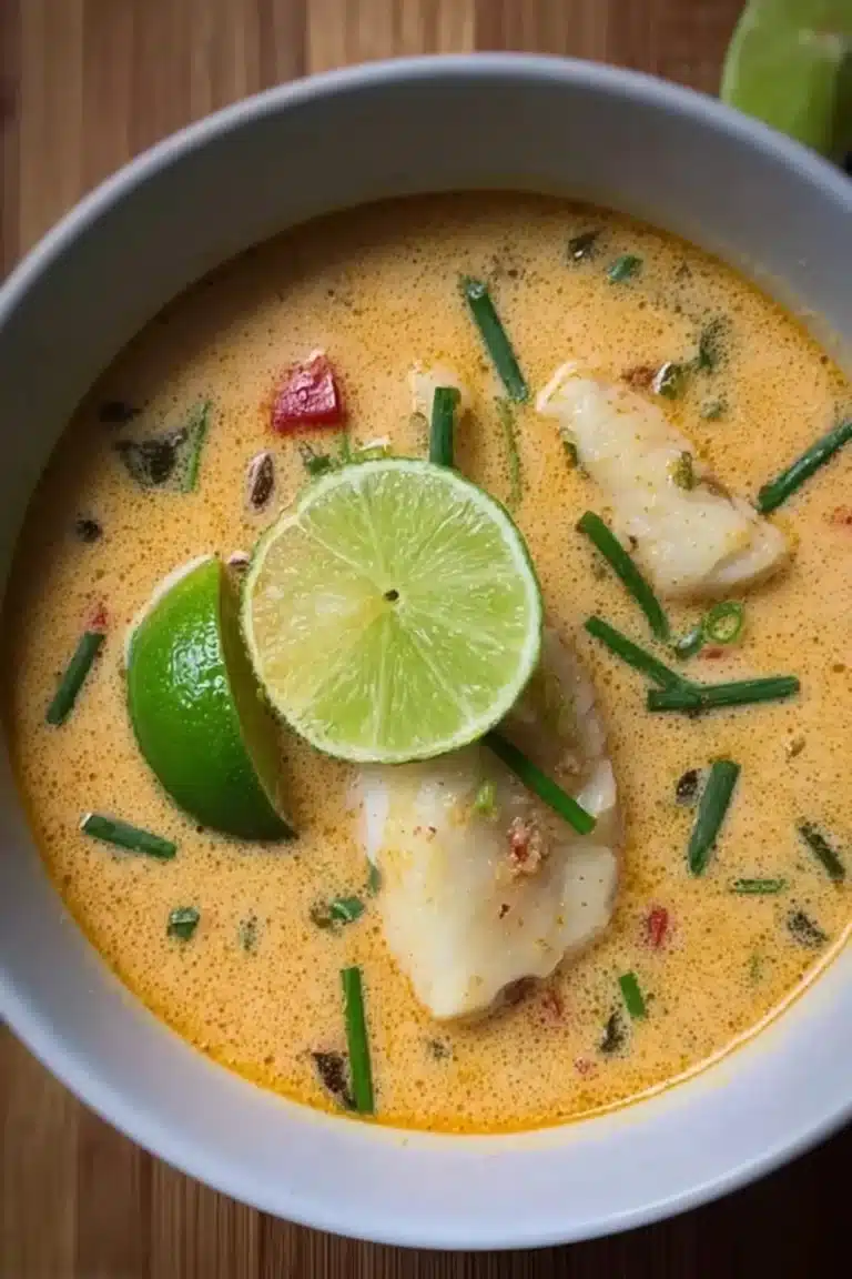 coconut lime fish soup