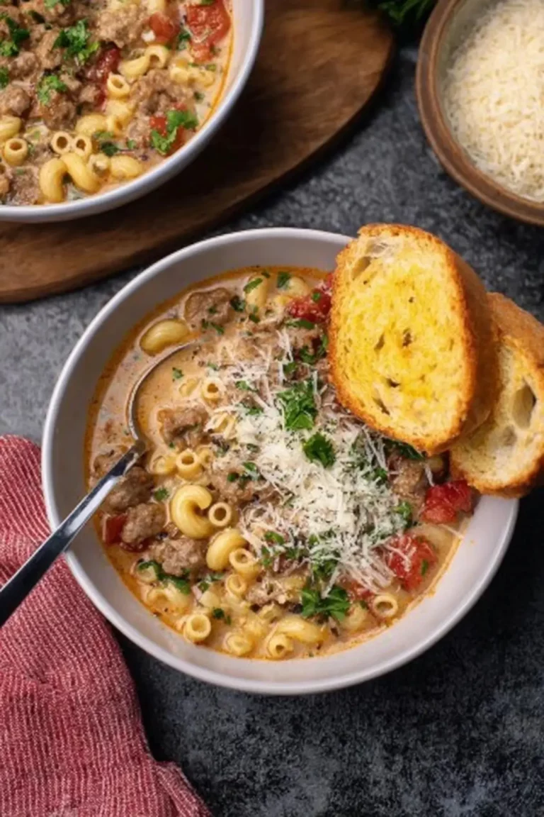 creamy parmesan italian sausage soup