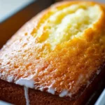 lemon bread with glaze