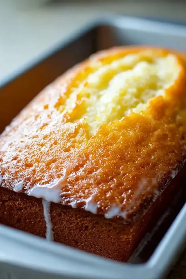 lemon bread with glaze