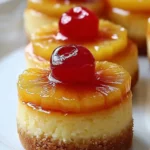 mini pineapple upside down cheesecake