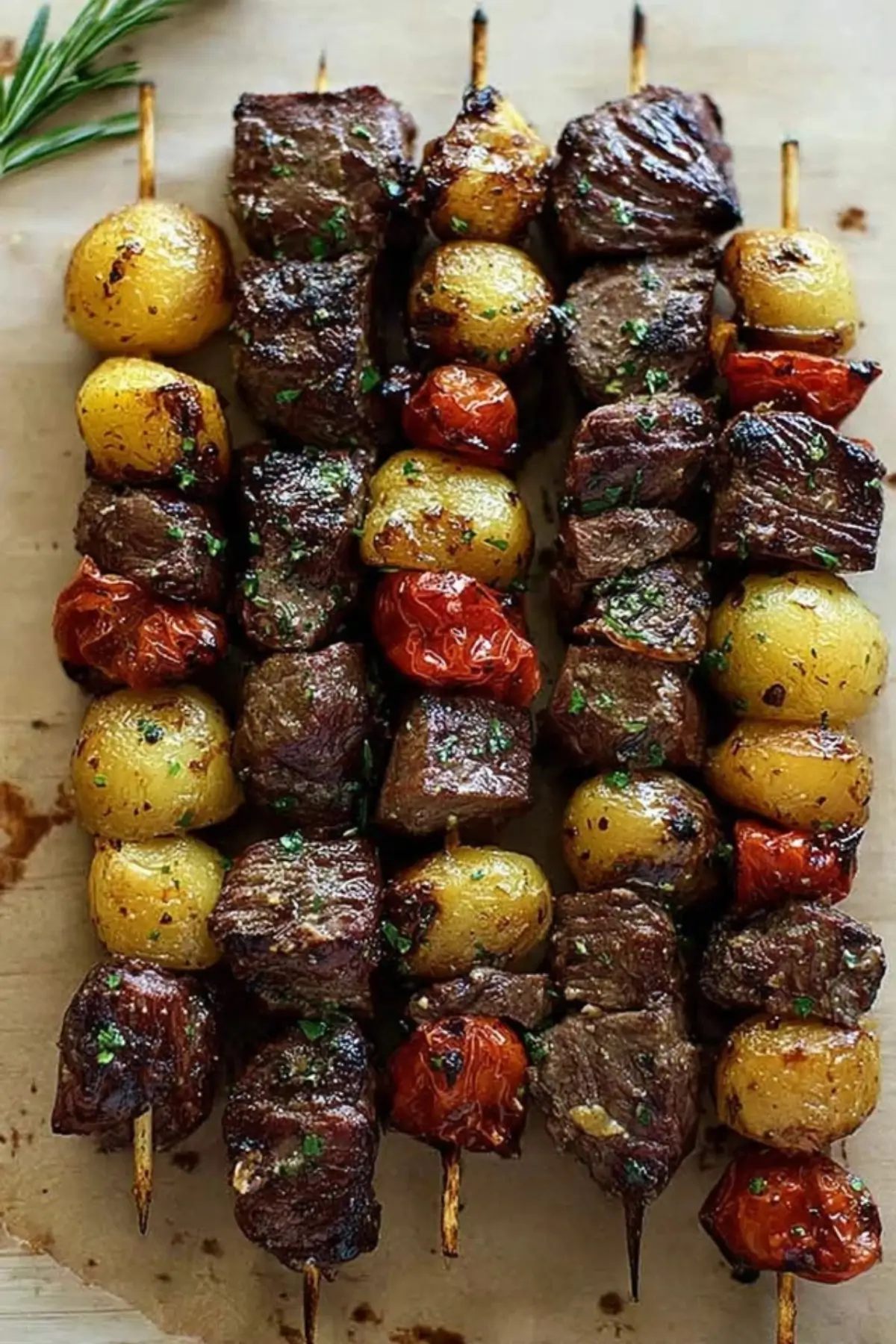 rosemary steak skewers