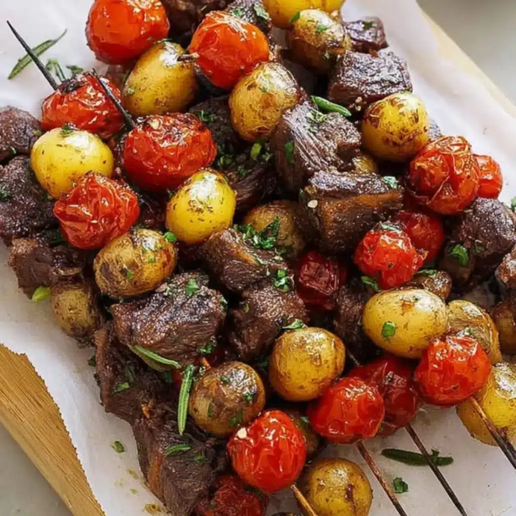 rosemary steak skewers
