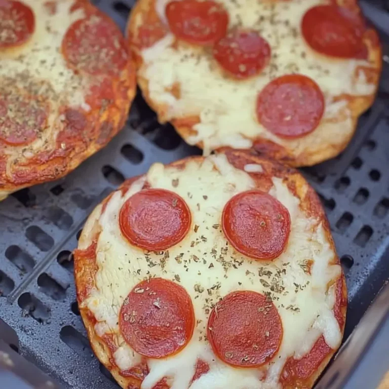 Air Fryer Bagel Pizzas