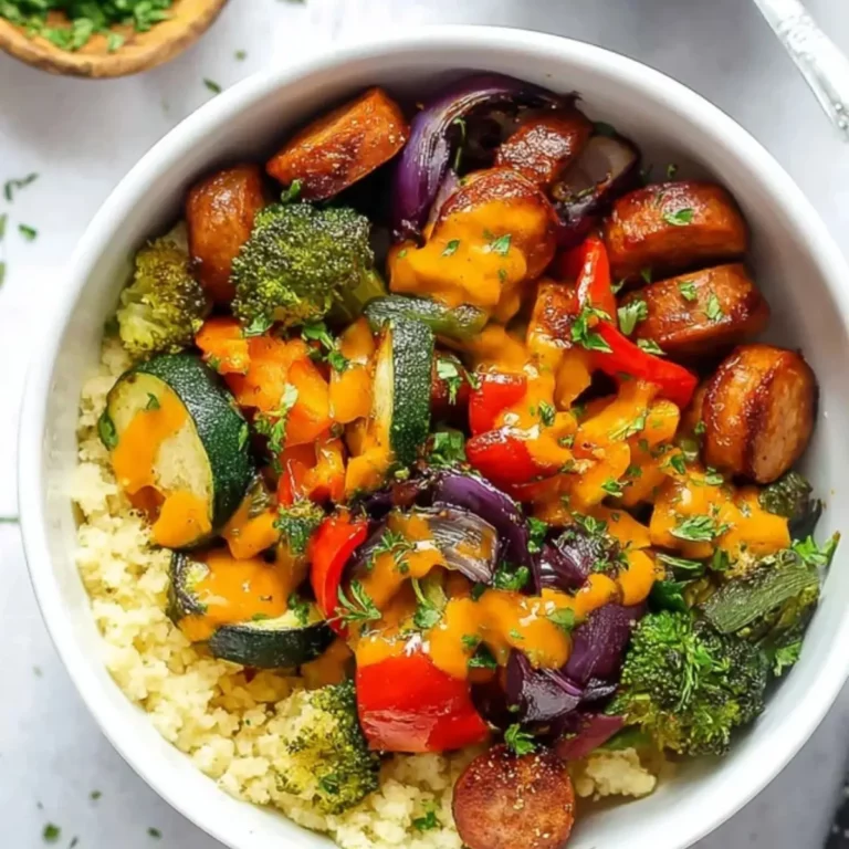 Air Fryer Chicken Sausage and Veggies