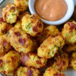 Bacon Cheddar Cauliflower Tots