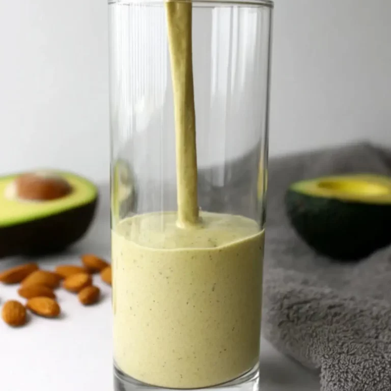 Banana Avocado Almond Milk Smoothie