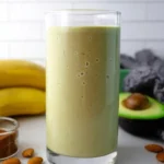 Banana Avocado Almond Milk Smoothie