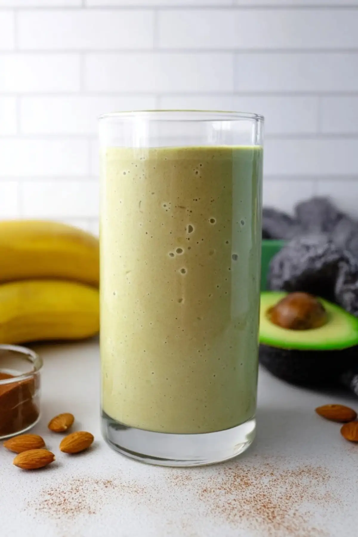 Banana Avocado Almond Milk Smoothie