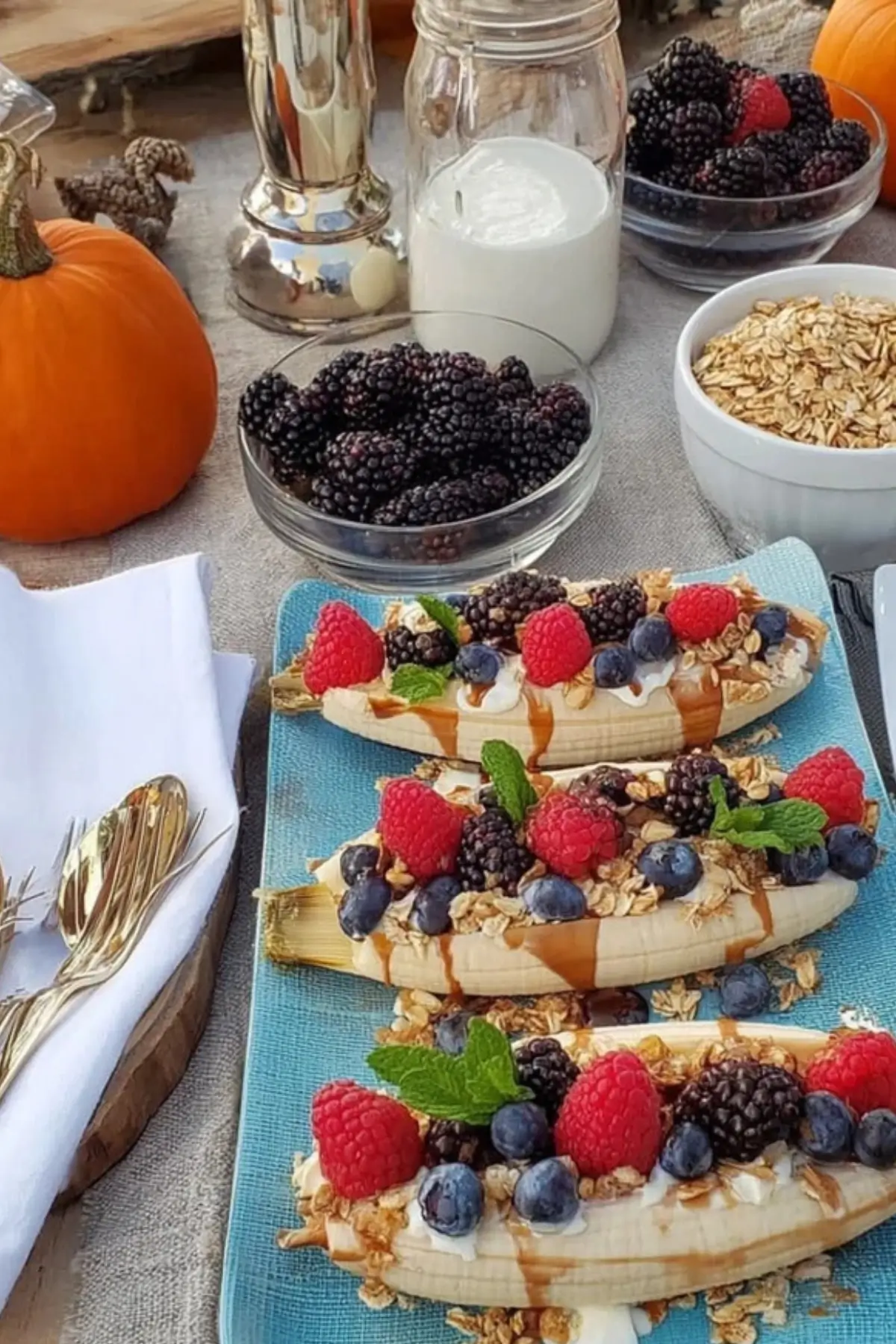 Banana Split Breakfast Bar