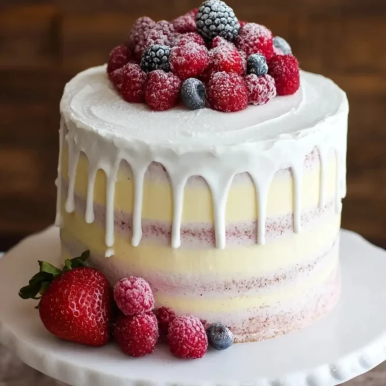 Berry Vanilla Naked Cake