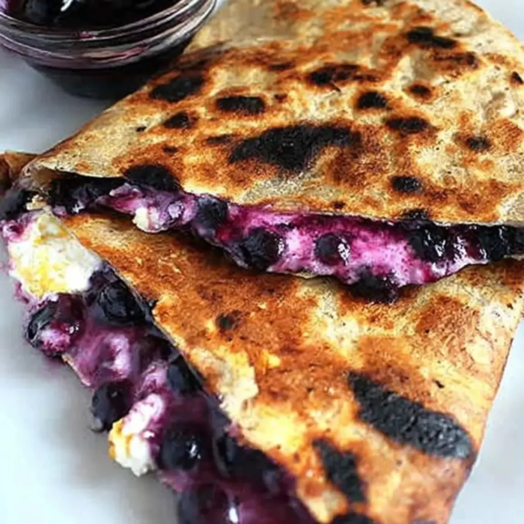 Blueberry Breakfast Quesadilla