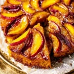 Bourbon Peach Upside Down Cake