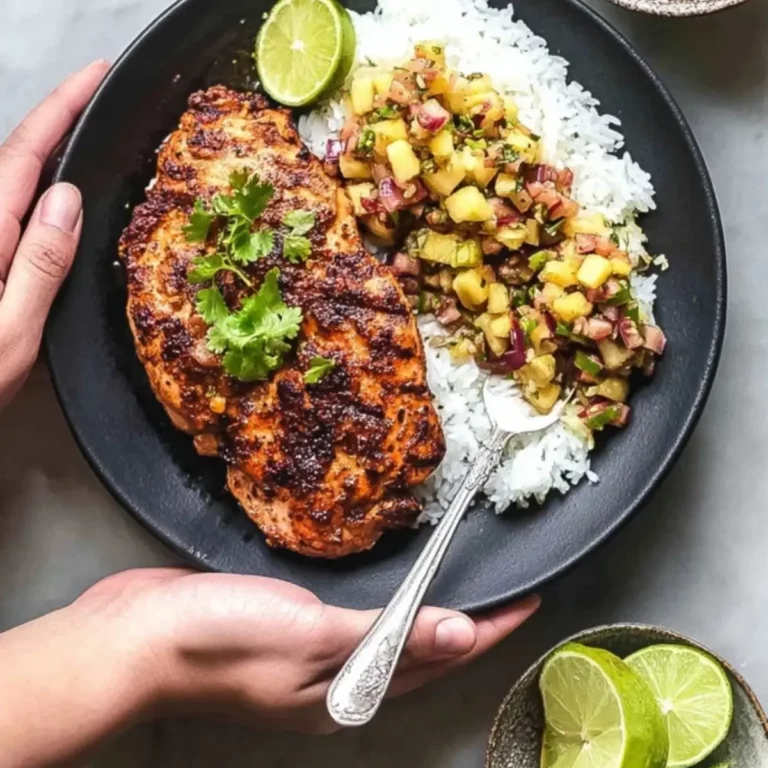 Caribbean Jerk Chicken with Pineapple Salsa