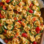 Cheese Tortellini with vegetables
