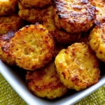 Cheesy Baked Cauliflower Tots