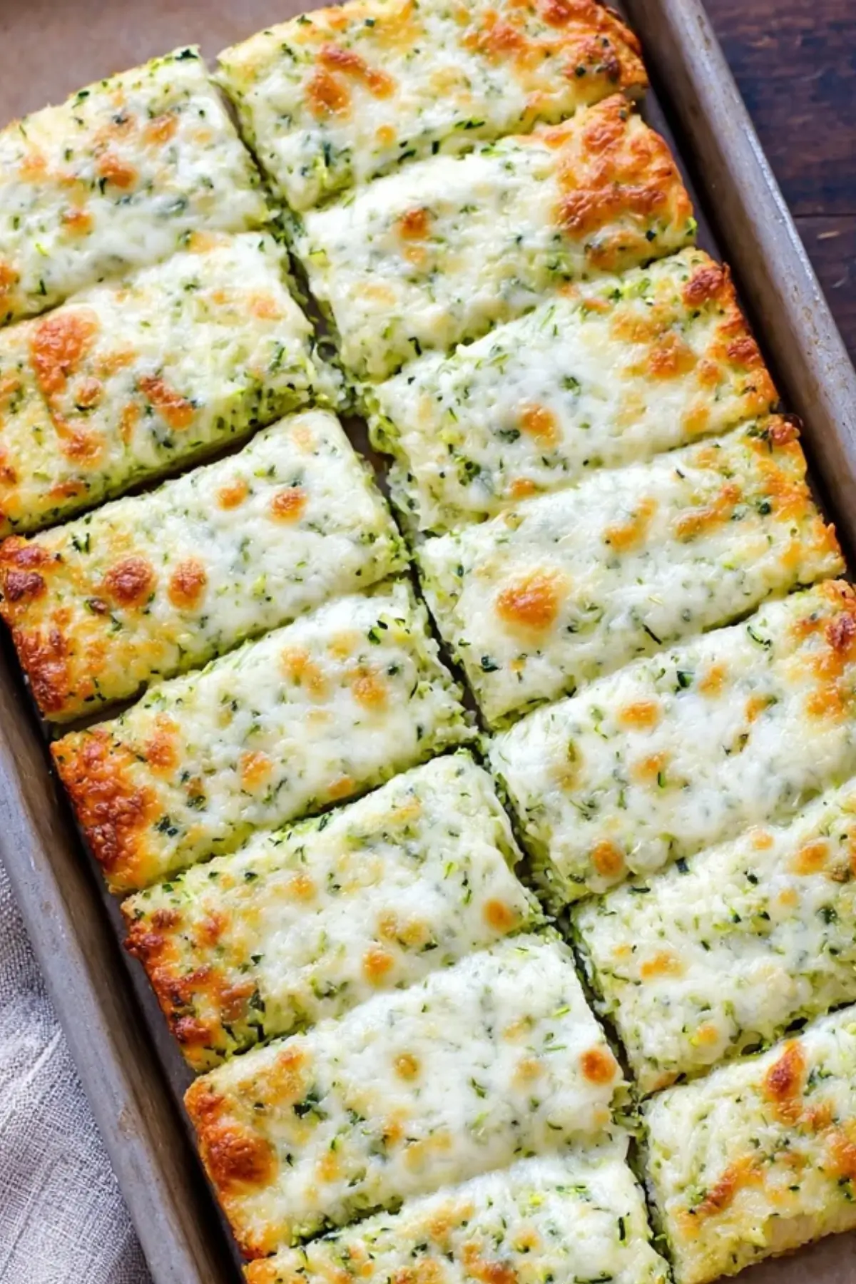 Cheesy Zucchini Breadsticks