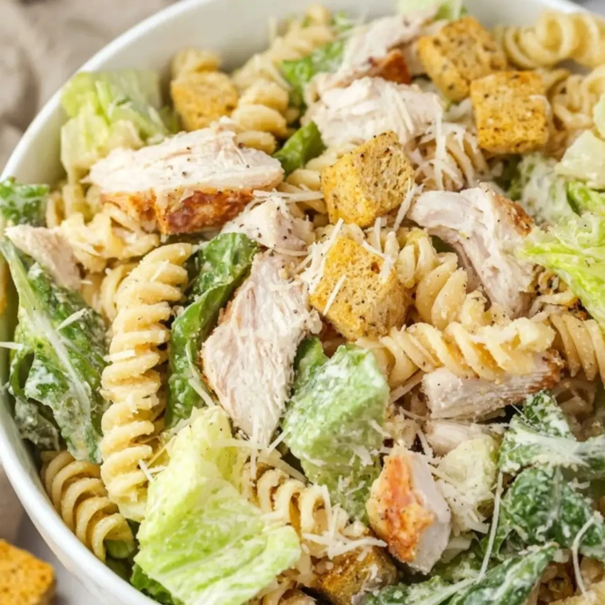Chicken Caesar Pasta Salad Easy Recipe – Quick & Tasty - CookBakeShare