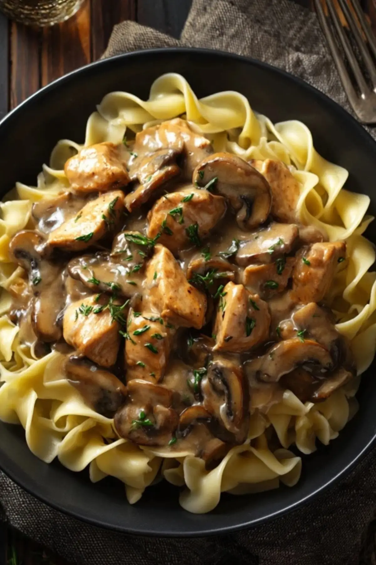 Chicken Stroganoff with Mushrooms