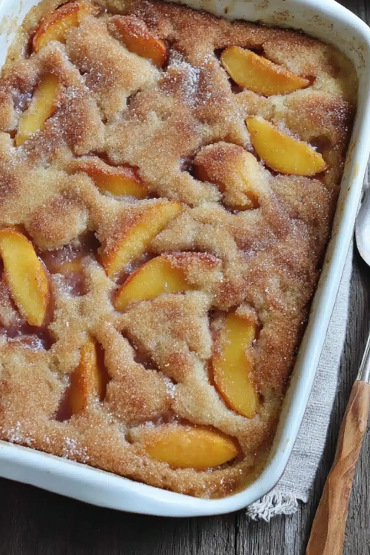 Cinnamon Sugar Nectarine Cobbler