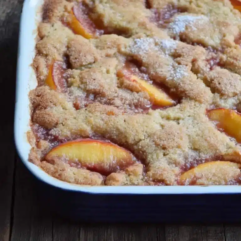 Cinnamon Sugar Nectarine Cobbler