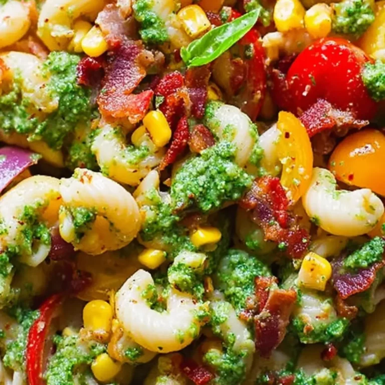 Corn Pasta Salad with Bacon