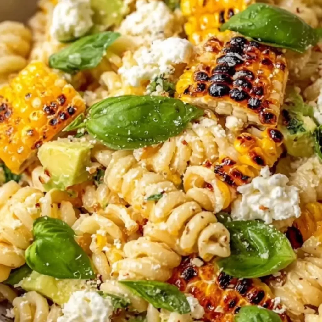 Creamy Street Corn Pasta Salad