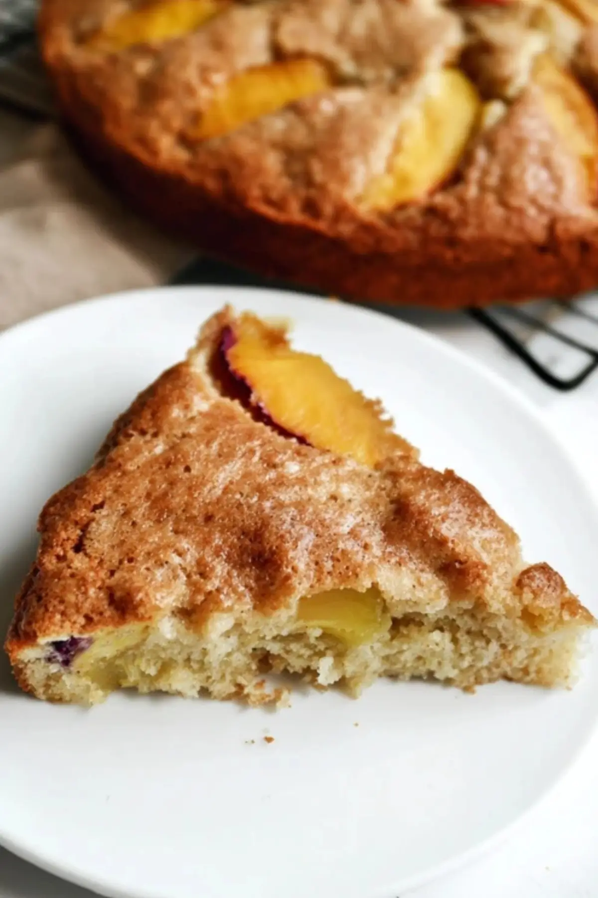 French Nectarine Cake