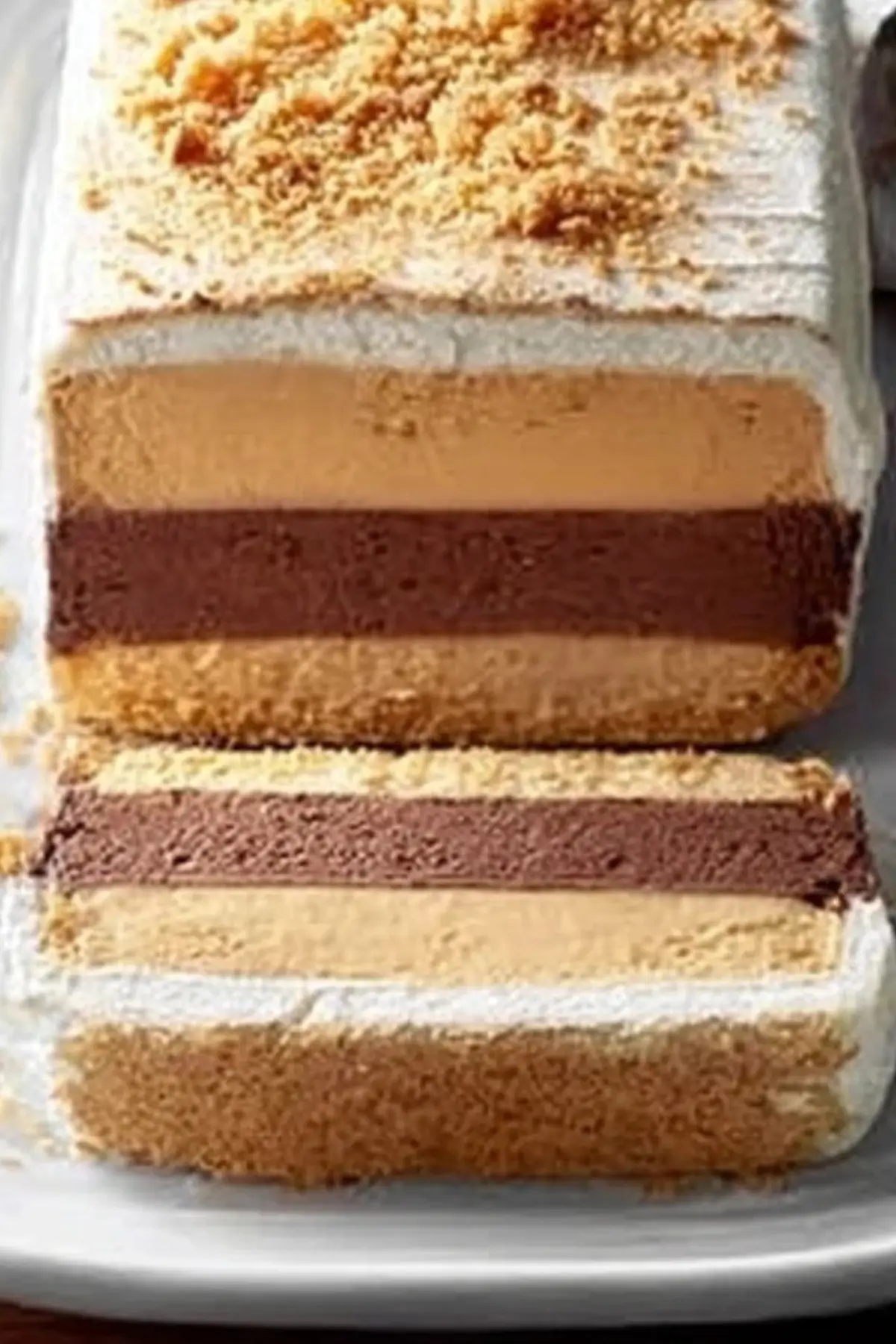 Frozen Peanut Butter and Chocolate Terrine