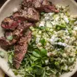 Grilled Skirt Steak with Lemon Herb Couscous Salad