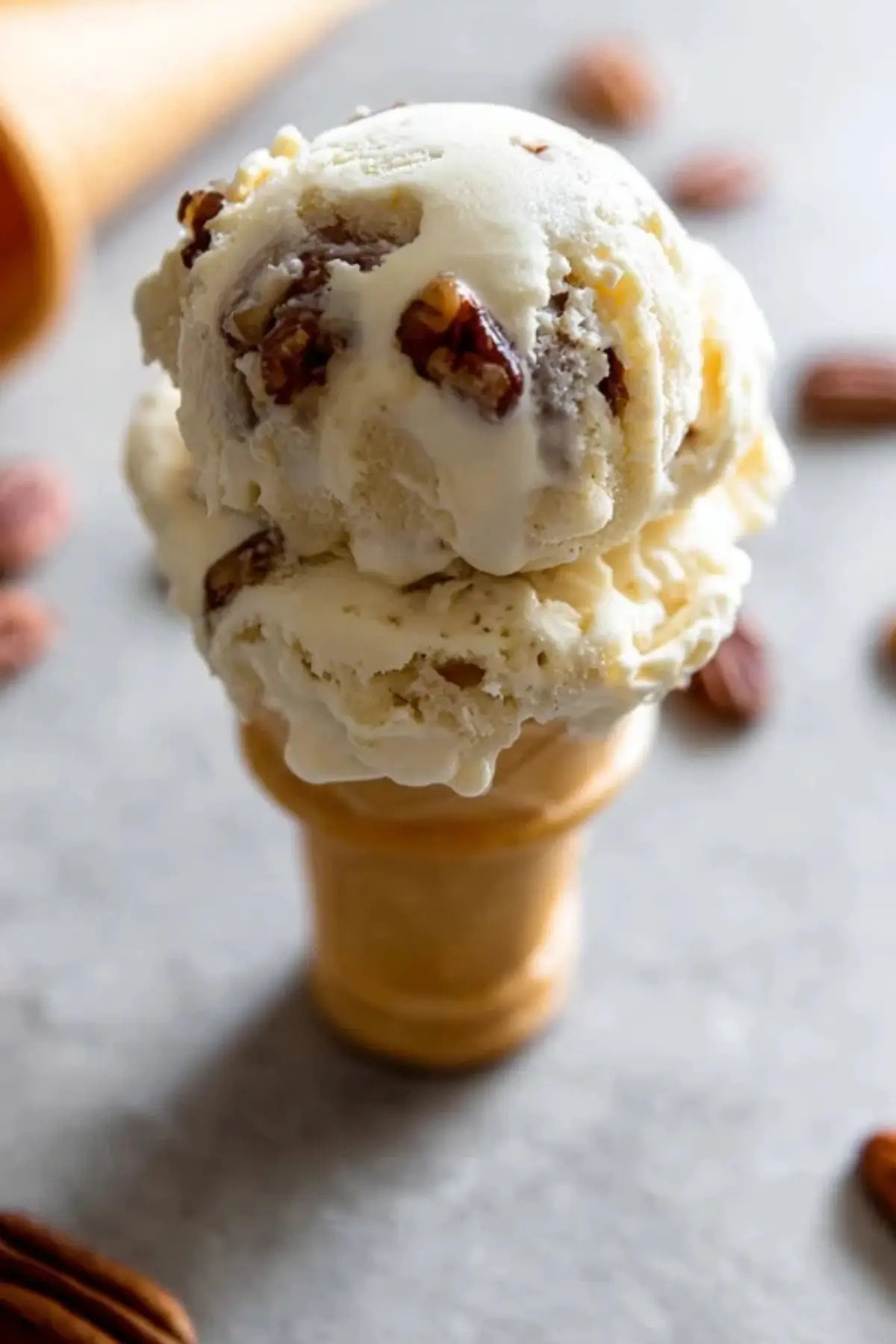 Homemade Butter Pecan Ice Cream
