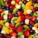 Honey Lime Rainbow Fruit Salad